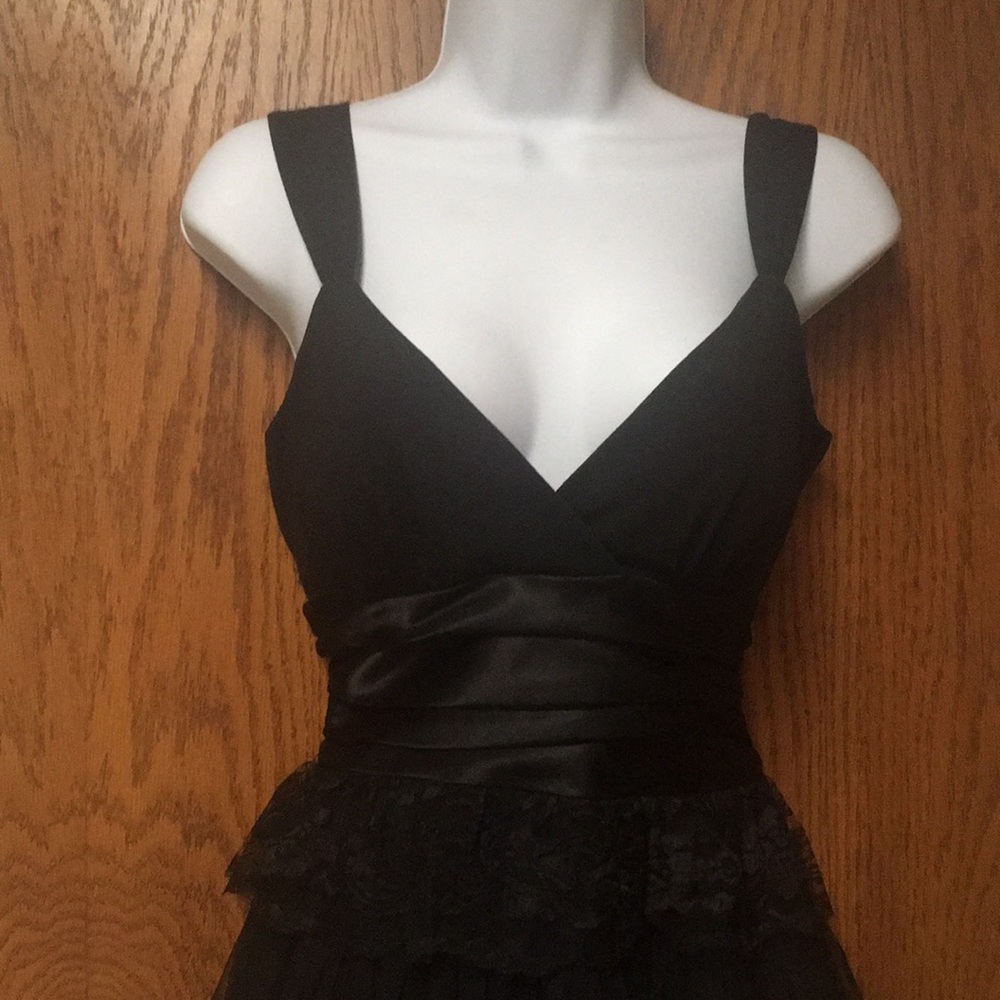 Lacey Black Formal Mini Dress - Picture 4 of 7